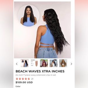 Insert name here hair: extra inches, beach waves